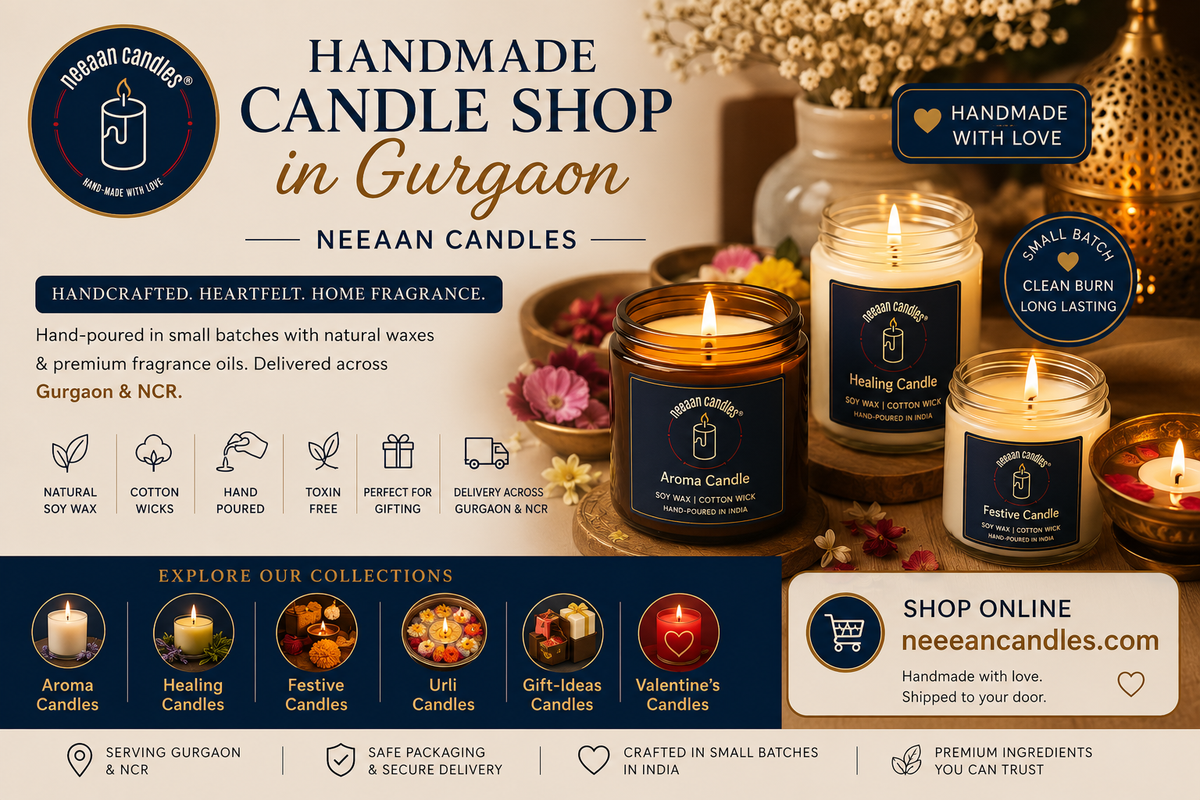 Handmade Candle Shop in Gurgaon: Your Guide to Neeaan Candles' Artisanal Collection