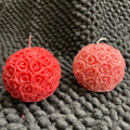 SPHERE ROSE CANDLE- Set of 2