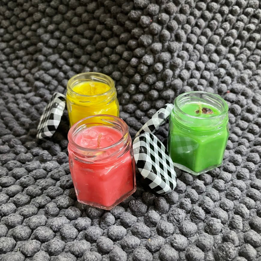 Hexagon Jar Candle | Handmade Aroma Candle