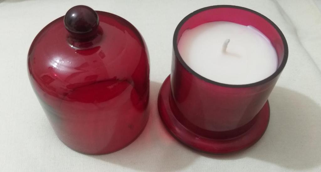 Luxury Decorative Candle with Glass Dome