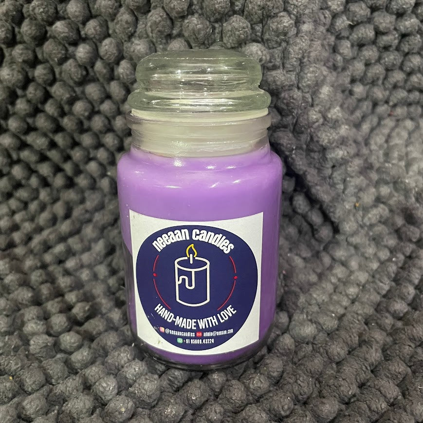 Lavender Botanical Candle | Handmade Floral Scented Jar Candle