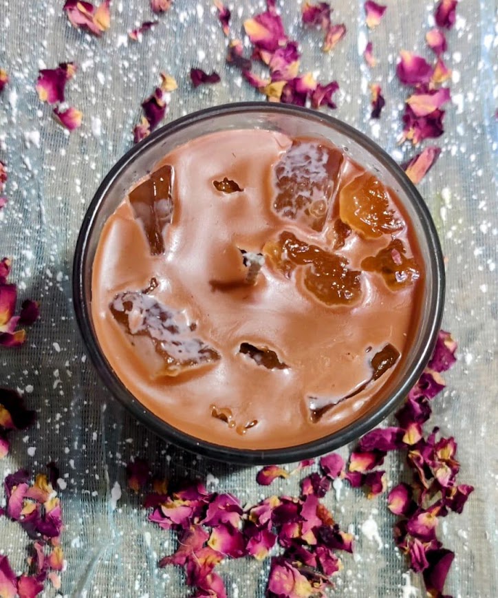 Cafe Latte Candle | Coffee Scented Handmade Dessert Candle