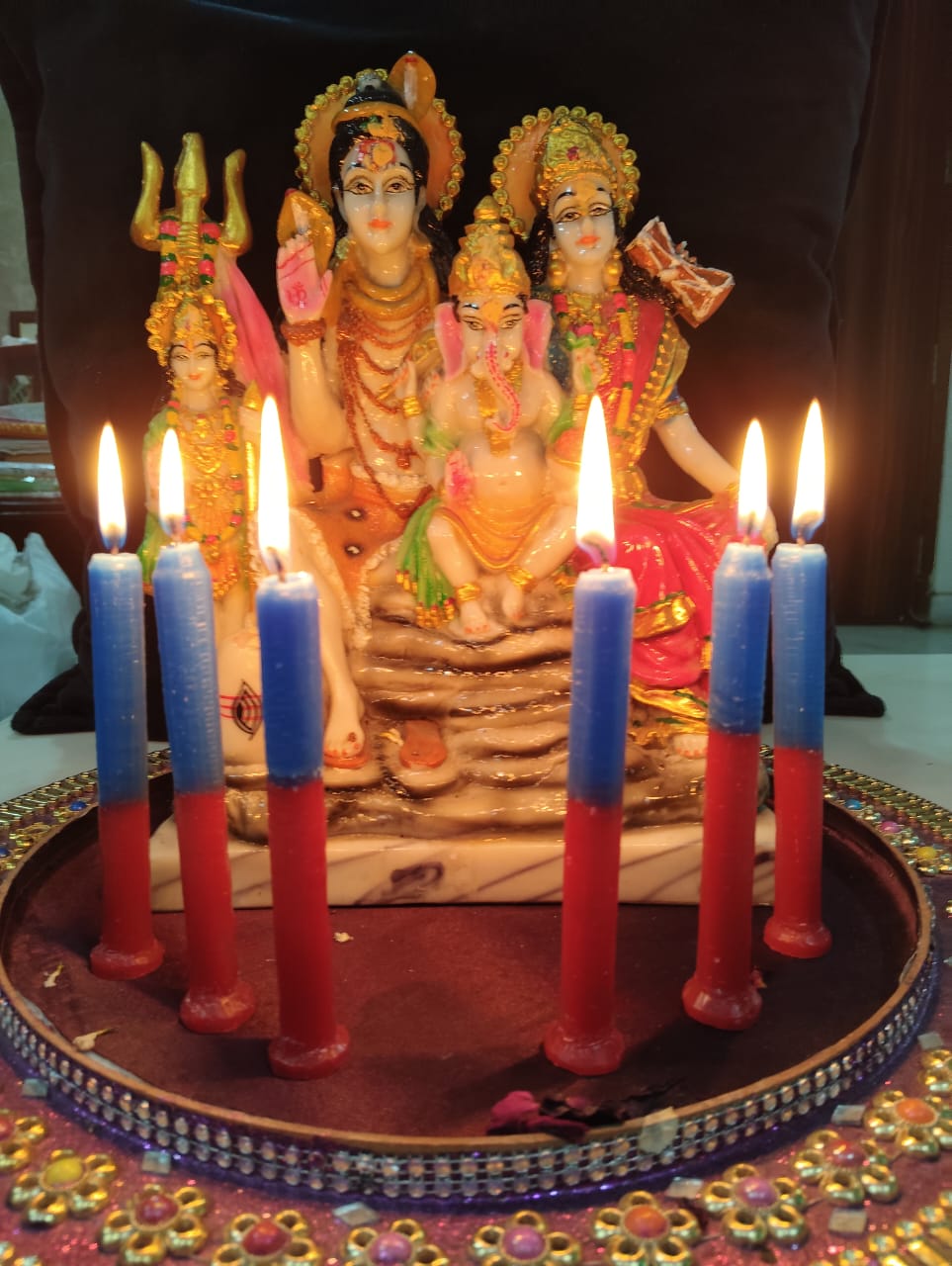Shivratri Taper Candle