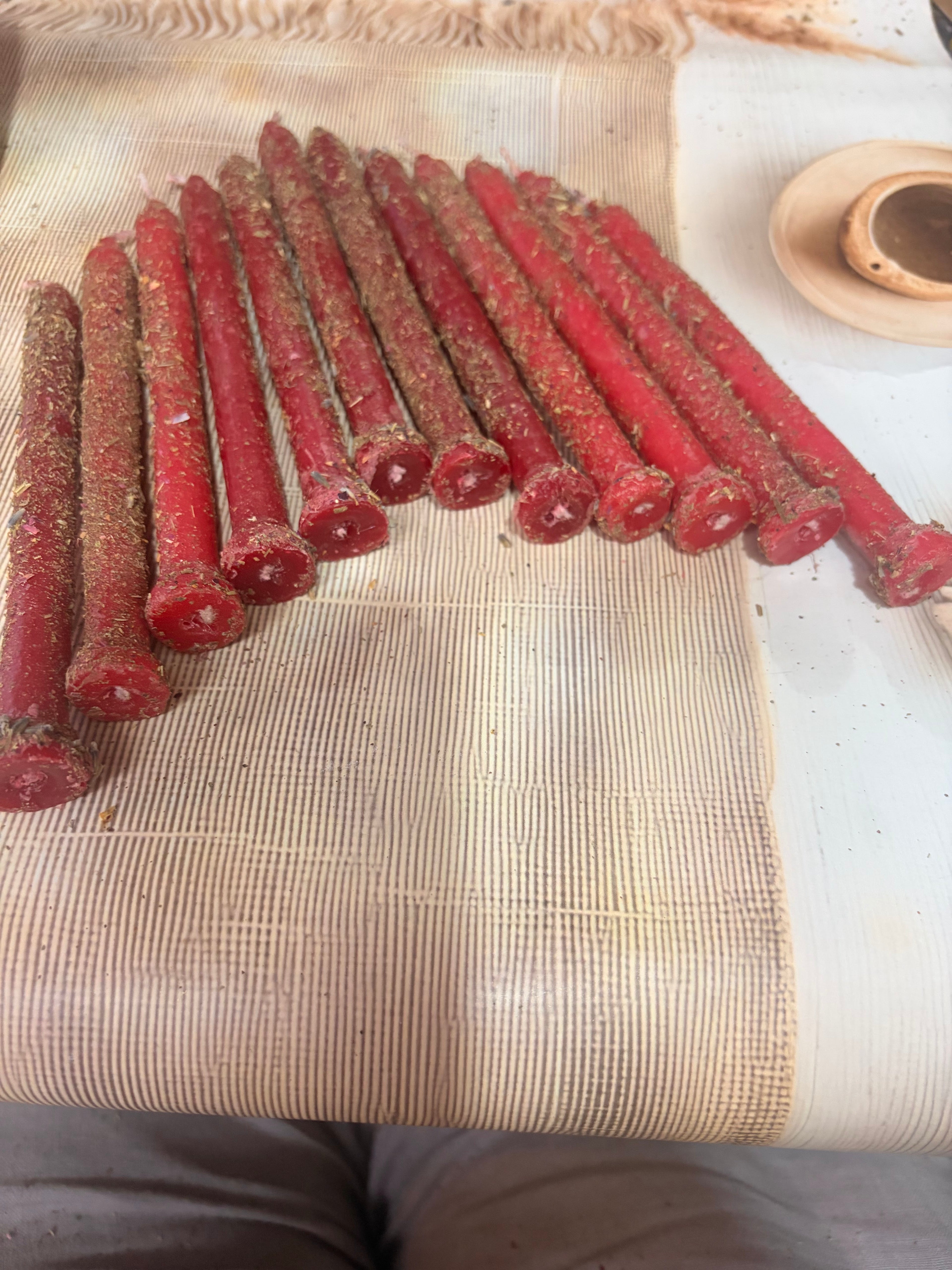 Love Ritual Taper Candles Set of 12 | Handcrafted Spiritual Candles for Love Attraction, Self-Love, Romance & Relationship Manifestation
