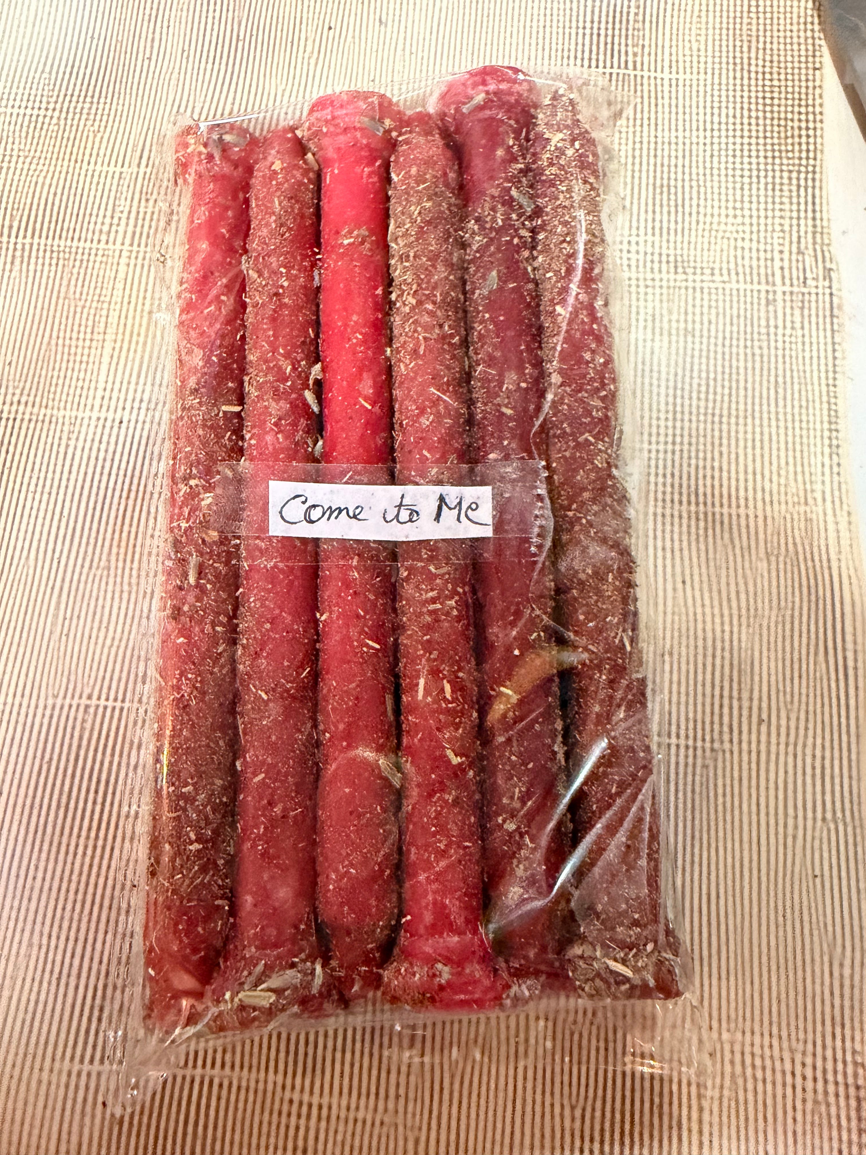 Come To Me Ritual Taper Candles Set of 12 | Handcrafted Spiritual Candles for Love Attraction, Reconciliation, Communication & Relationship Manifestation