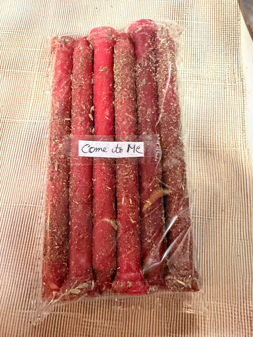 Come To Me Ritual Taper Candles Set of 12 | Handcrafted Spiritual Candles for Love Attraction, Reconciliation, Communication & Relationship Manifestation