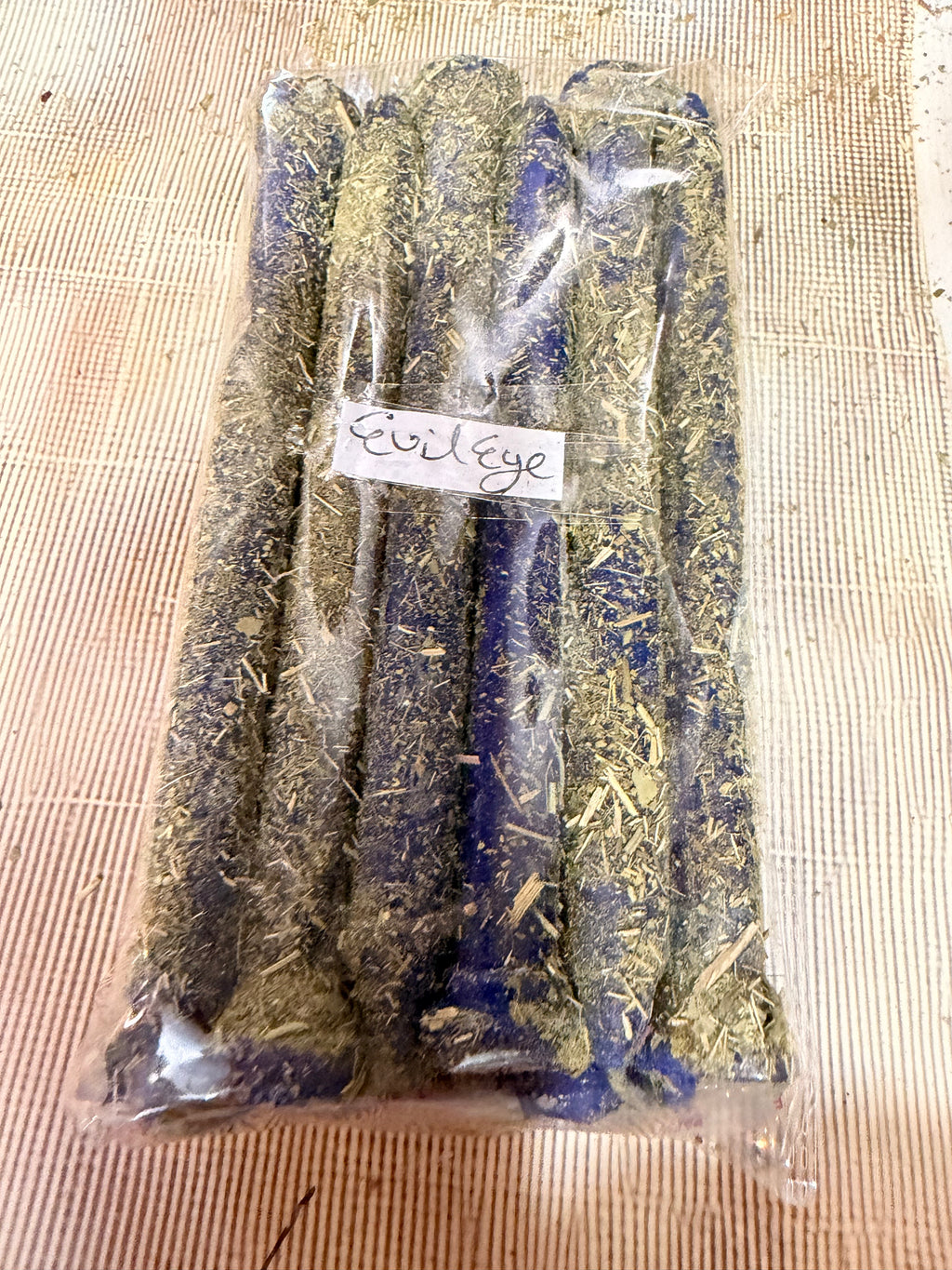 Evil Eye Protection Ritual Taper Candles Set of 12 | Handcrafted Spiritual Candles for Protection, Warding & Energy Cleansing