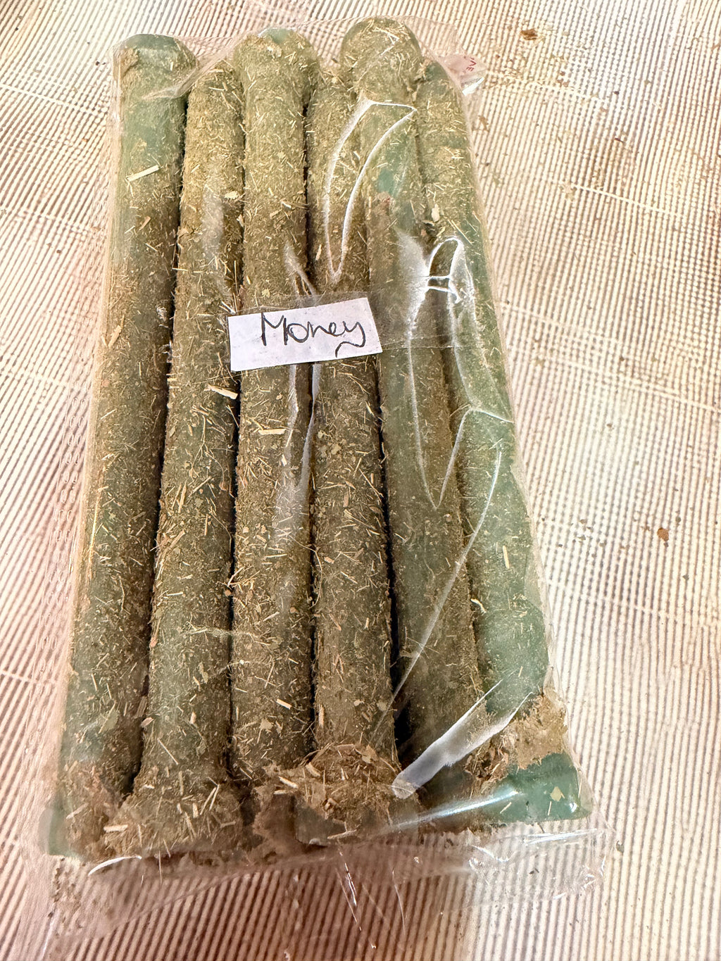 Money Intention Taper Candle Set (Pack of 12) – Handcrafted Ritual Candles