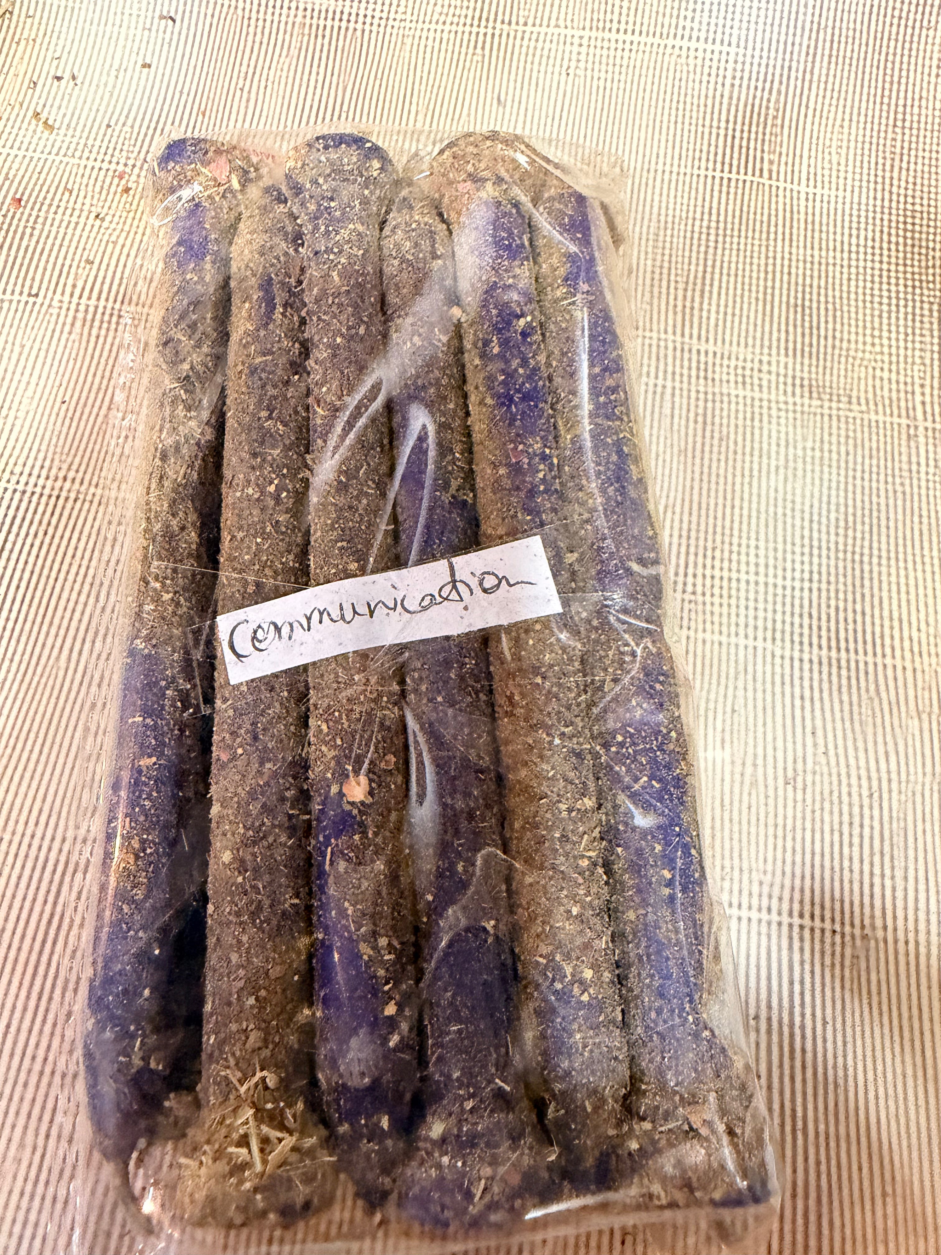 Communication Intention Taper Candle Set (Pack of 12) – Handcrafted Ritual Candles