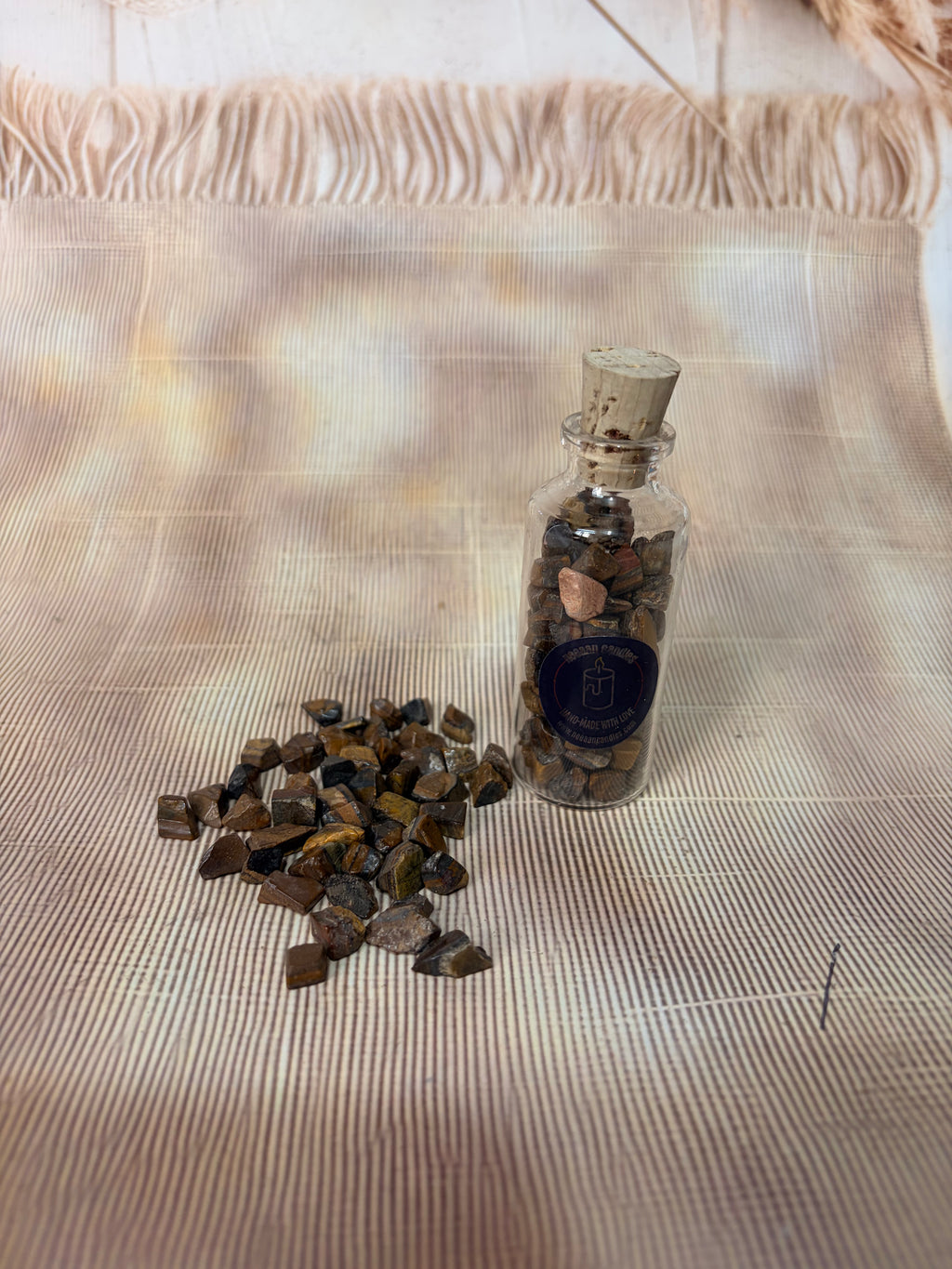 Energised Tiger Eye Crystal Chips (50–60g) | Charged Protection & Confidence Crystals | Channelled Energy Stones