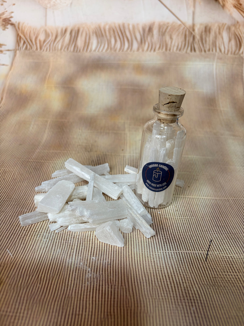 Energised Raw Selenite Crystal Sticks (50–60g) | Charged Cleansing & Protection Crystals | Channelled Energy Healing Stones