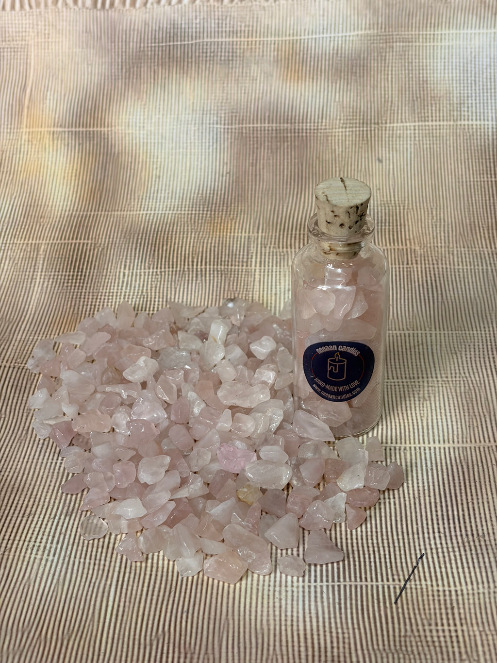 Energised Rose Quartz Crystal Chips (50–60g) | Charged Love & Heart Healing Crystals | Channelled Energy Stones