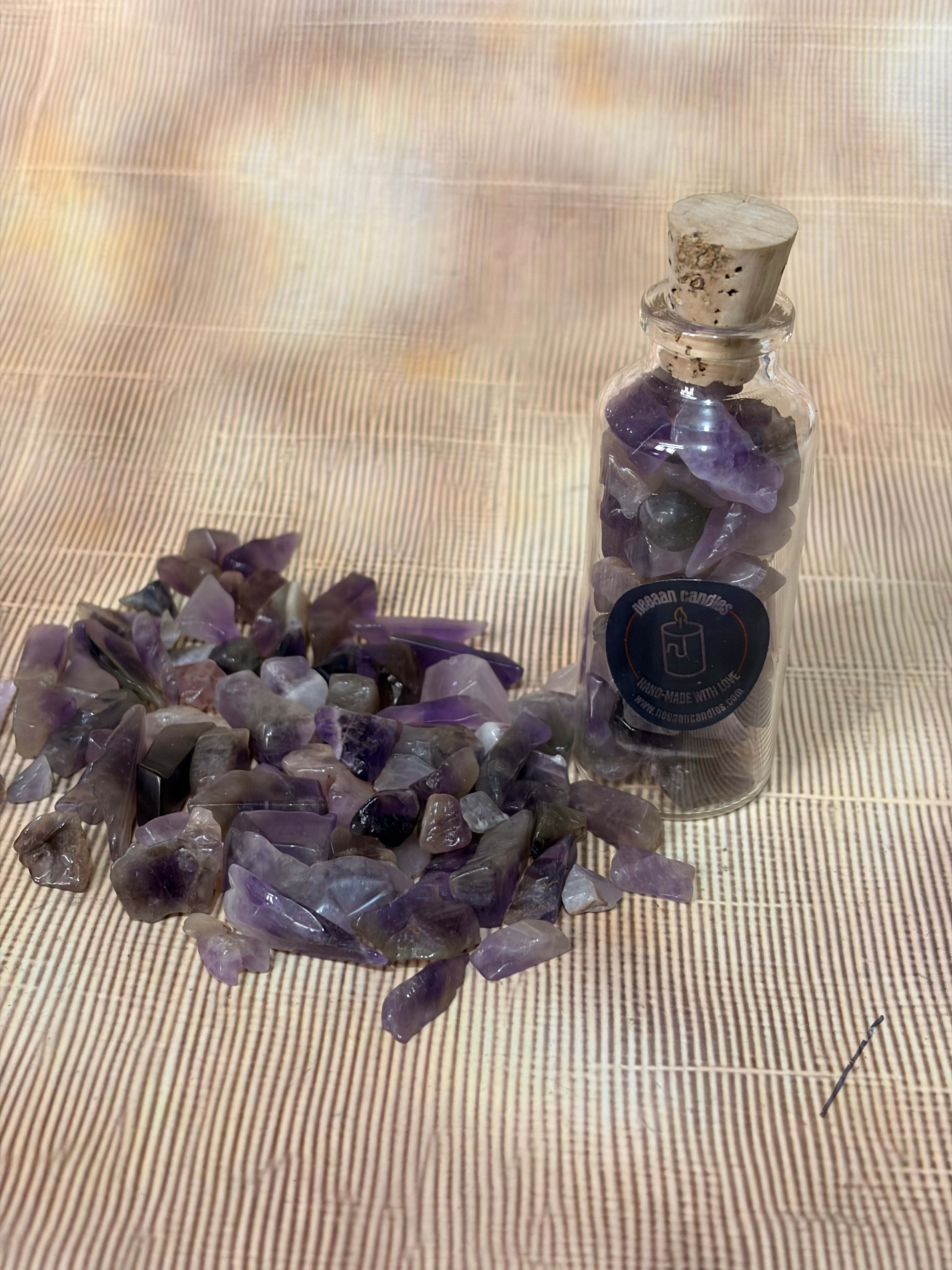 Energised Amethyst Crystal Chips (50–60g) | Charged Spiritual Protection & Intuition Crystals | Channelled Energy Stones