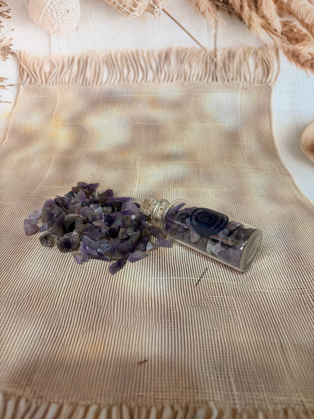 Energised Amethyst Crystal Chips (50–60g) | Charged Spiritual Protection & Intuition Crystals | Channelled Energy Stones