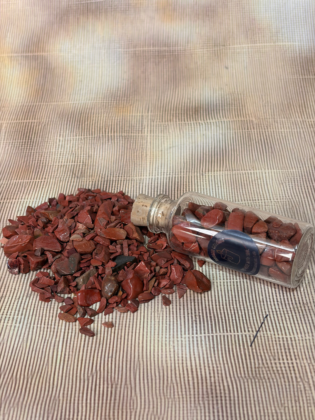 Energised Red Jasper Crystal Chips (50–60g) | Charged Grounding & Strength Crystals | Channelled Energy Stones