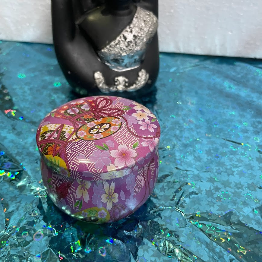 Botanical Tin Candle | Handmade Floral Scented Candle
