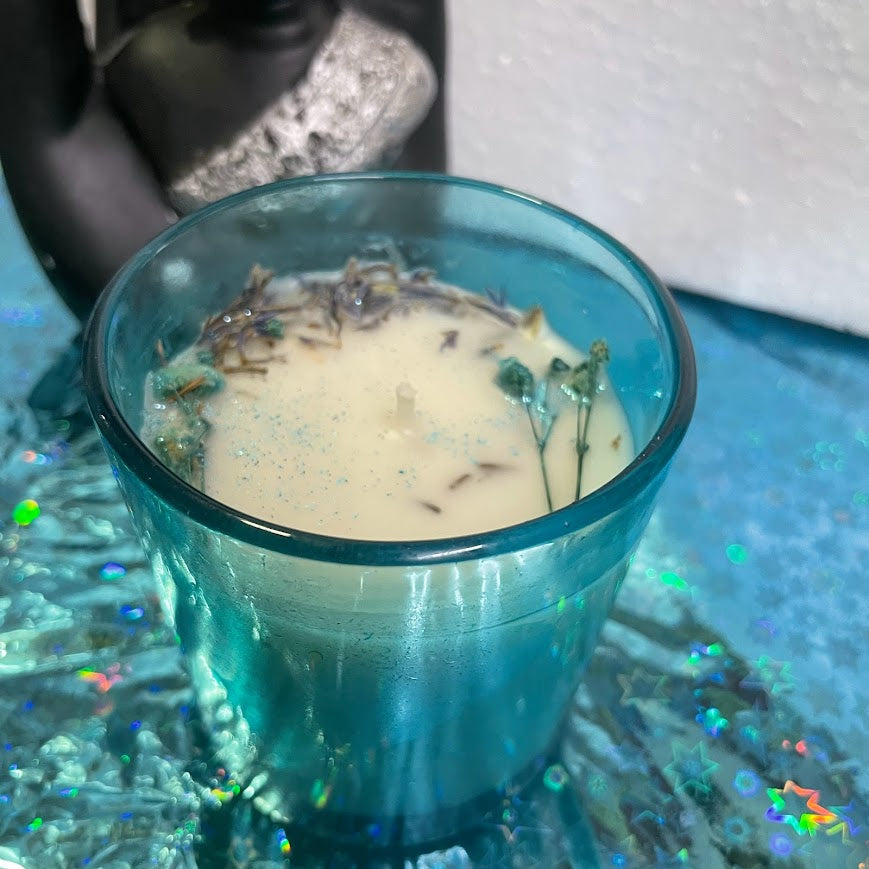 Ocean Mist Botanical Candle | Handmade Scented Glass Candle