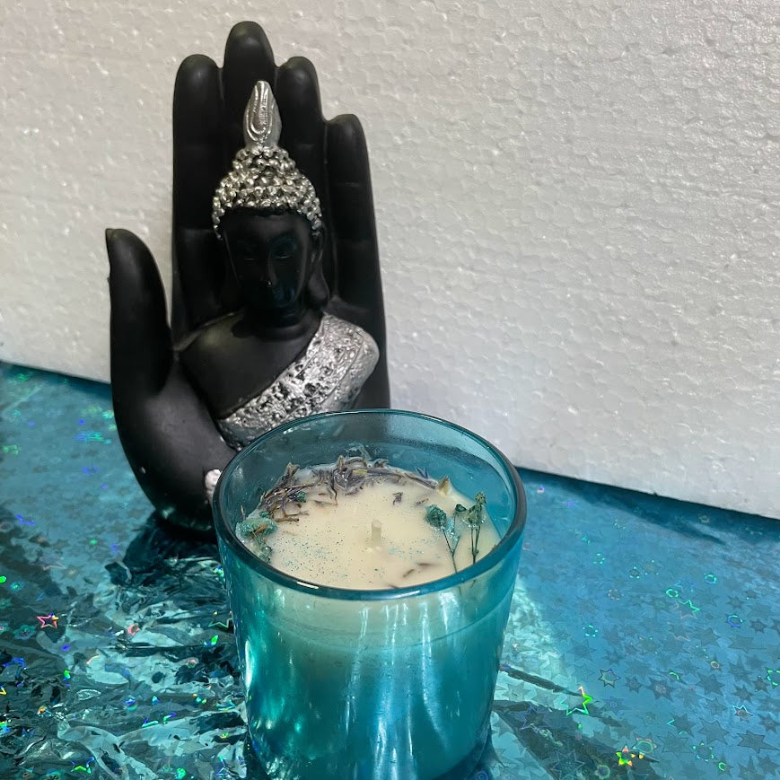 Ocean Mist Botanical Candle | Handmade Scented Glass Candle