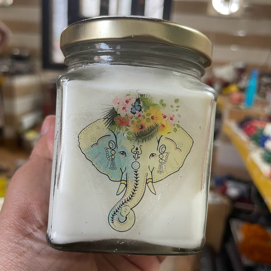 Ganesha Blessings Candle | Handmade Spiritual Scented Candle