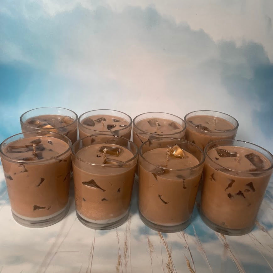 Cafe Latte Candle | Coffee Scented Handmade Dessert Candle