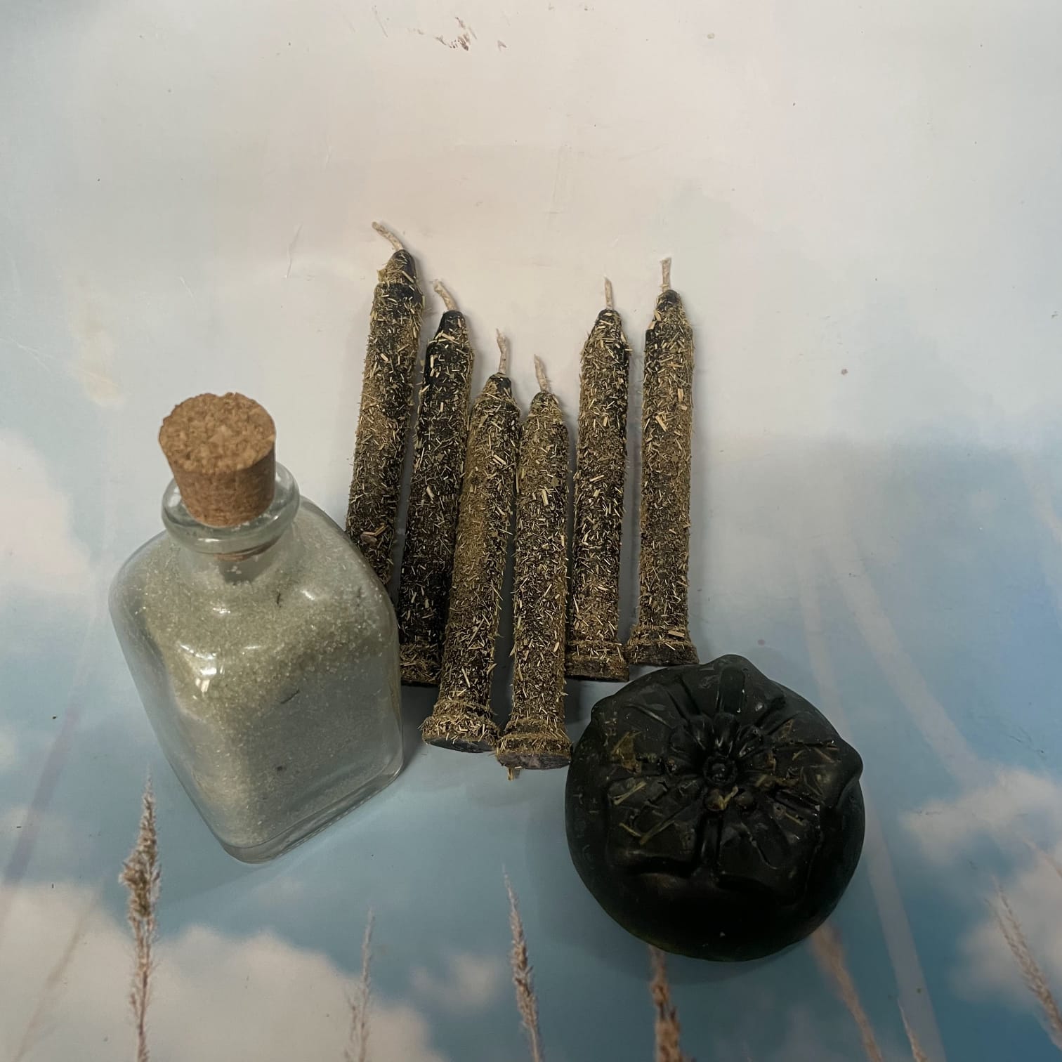 Negative Energy Removal Ritual Kit | Protection Candle Set with Black Soap & Charged Cleansing Salt | Spiritual Cleansing Kit