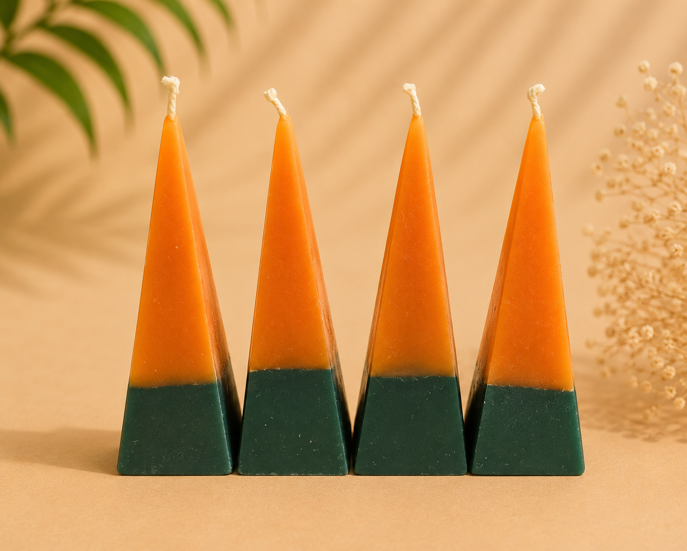 Road Opener Pyramid Candle – Design Type 2 | Handmade Healing Ritual Candle | Path Opening & Opportunity Candle