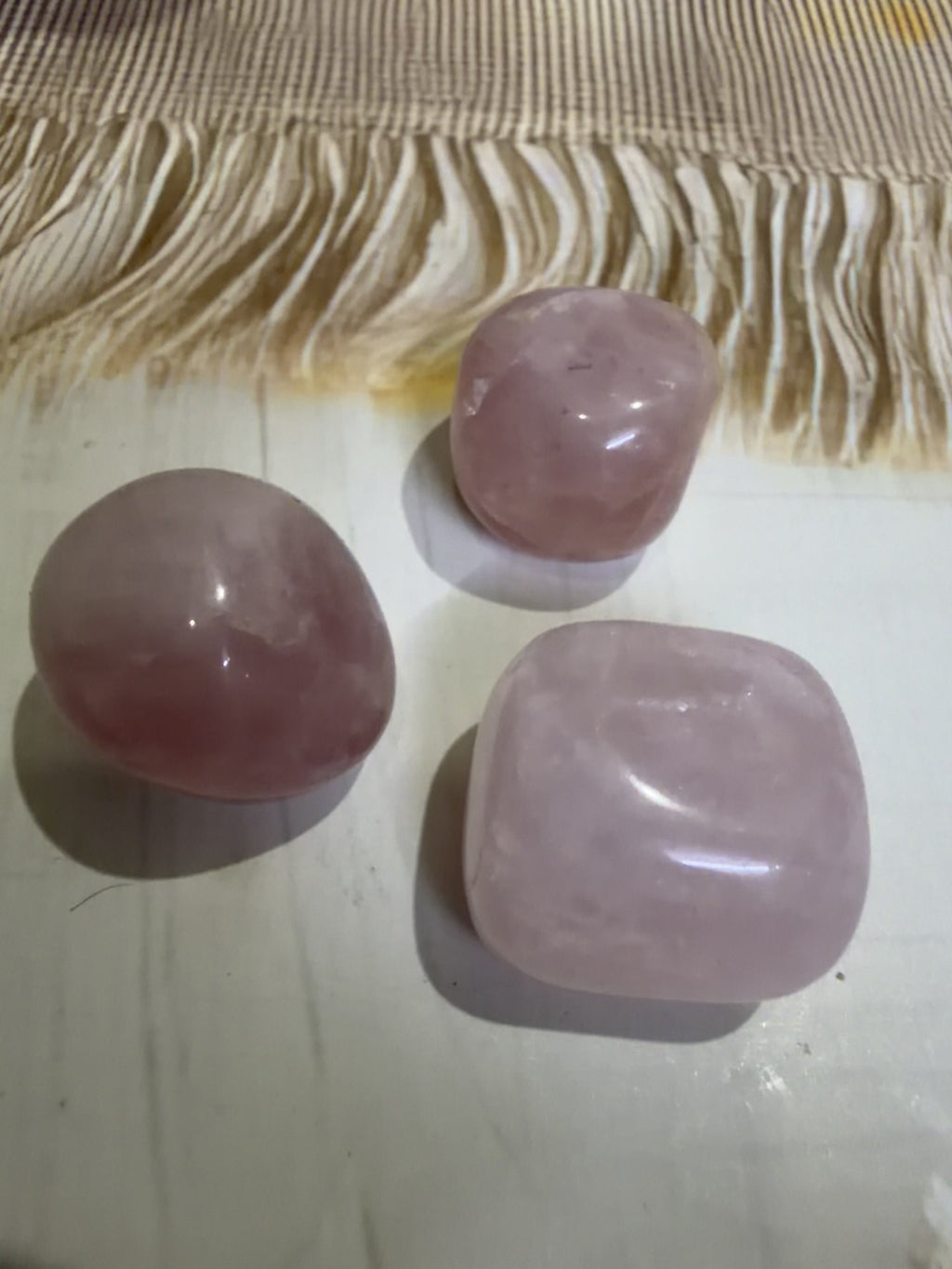 Rose Quartz Tumble Stone – Natural Polished Crystal for Love & Emotional Healing